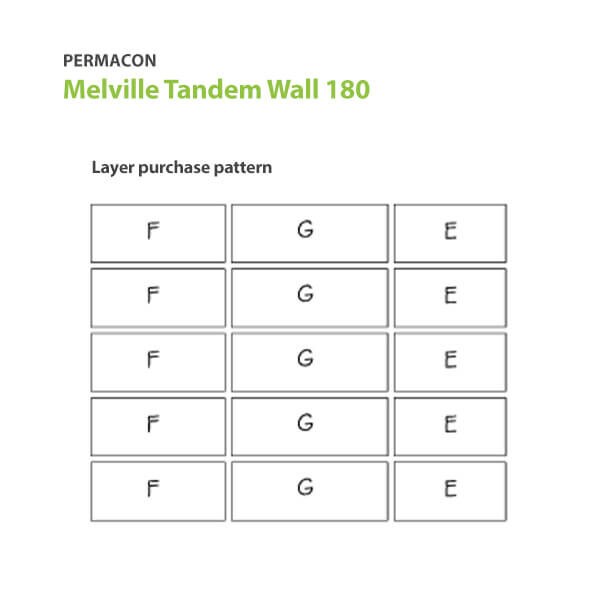 Permacon Melville Tandem Wall 180mm